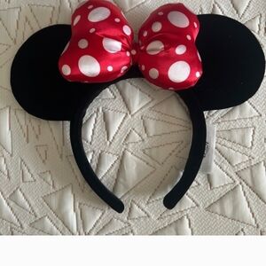 Disney Black and Red Polka Dot Mouse Ears Headband